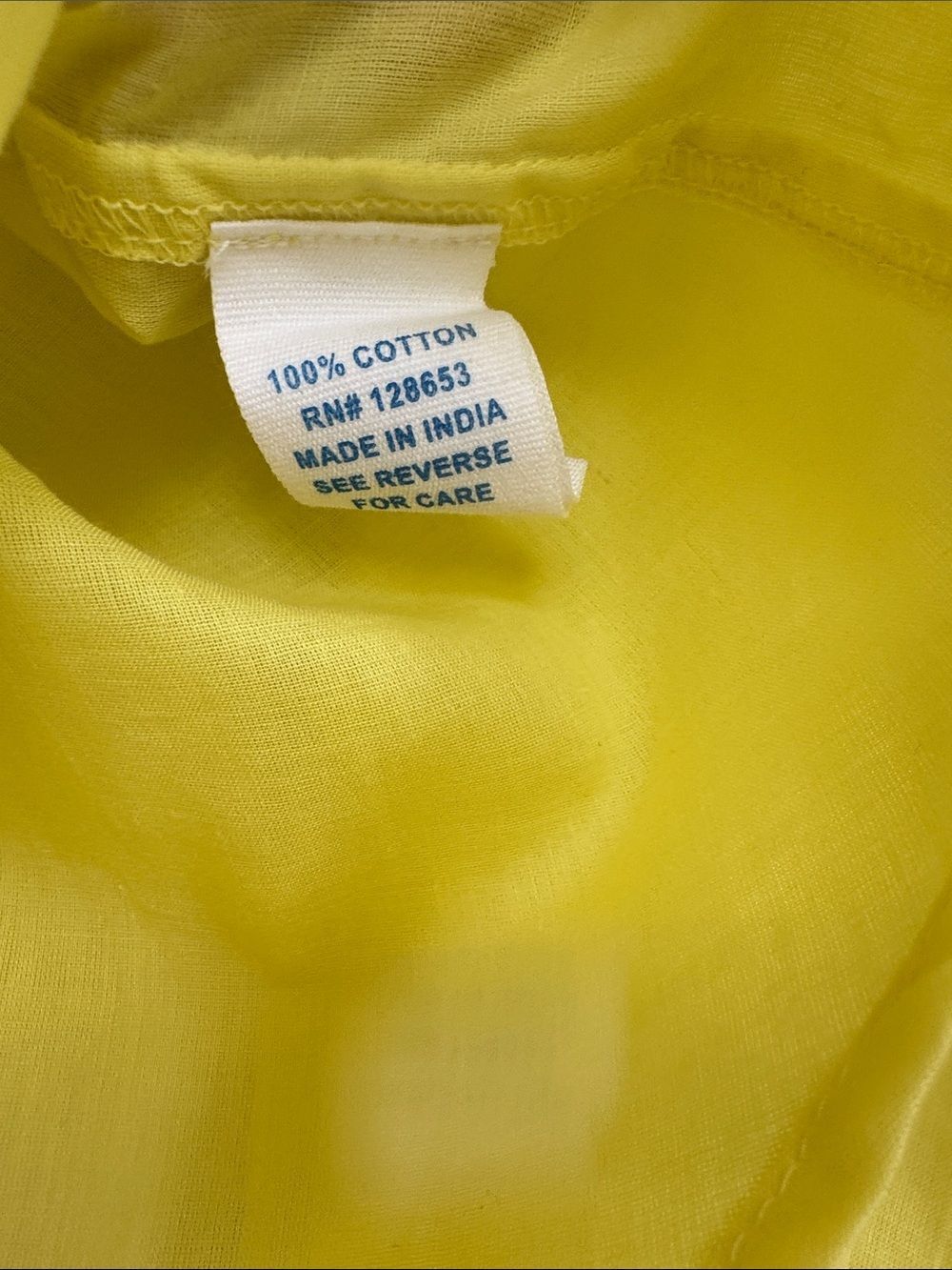 Yellow Button-Down Shirt - Lightweight Classic 100% cotton - Picture 4 of 6